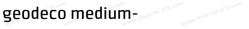 geodeco medium字体转换